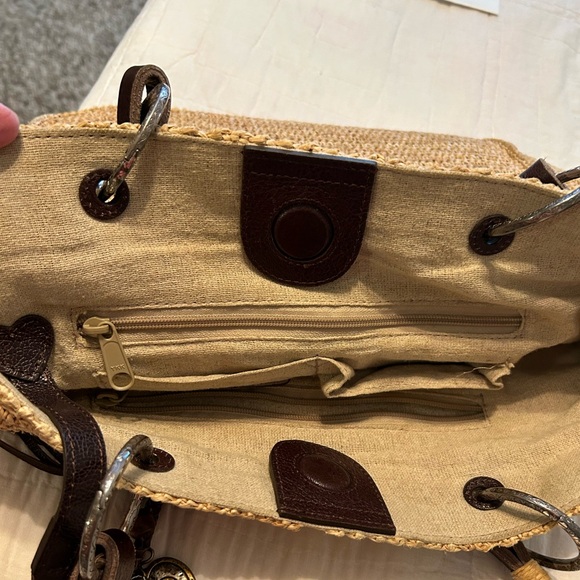 Brighton straw/raffia large should bag - Picture 8 of 11